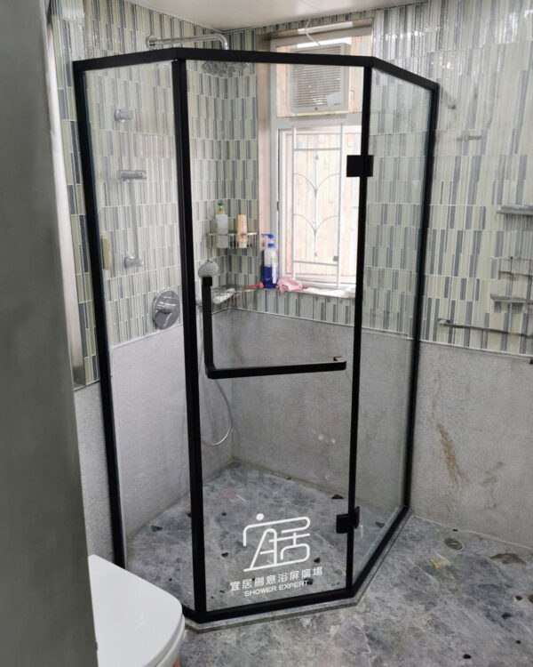 【AT-17B】底頂幼框內外掩門浴屏 - Image 2
