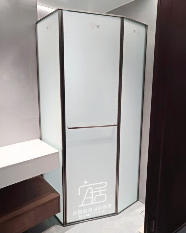 【AT-17C】不銹鋼底頂超幼框鑽石型內外掩門（第二代） - Image 2