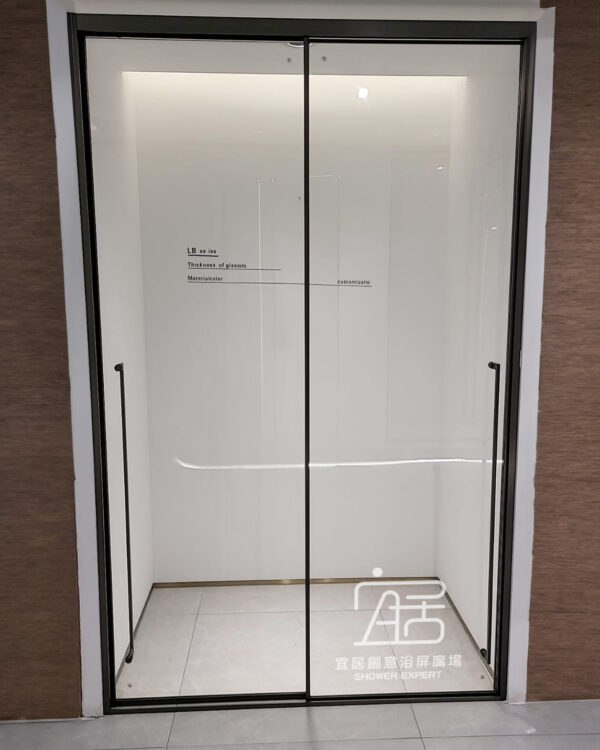 【AT-19A】不銹鋼包框雙趟浴屏 - Image 2